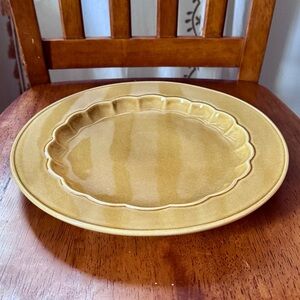 Vintage Williams Sonoma Amber Scalloped Dinner Plate